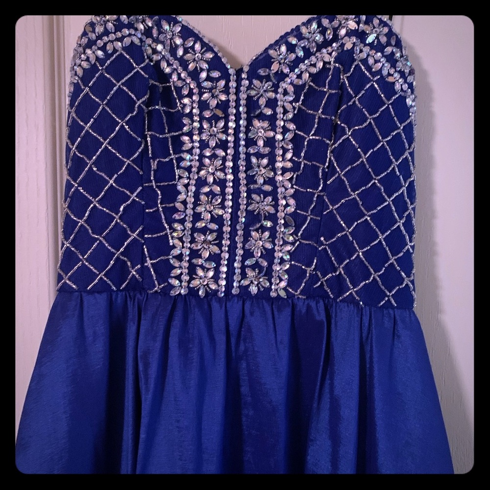 Blue High-low formal!